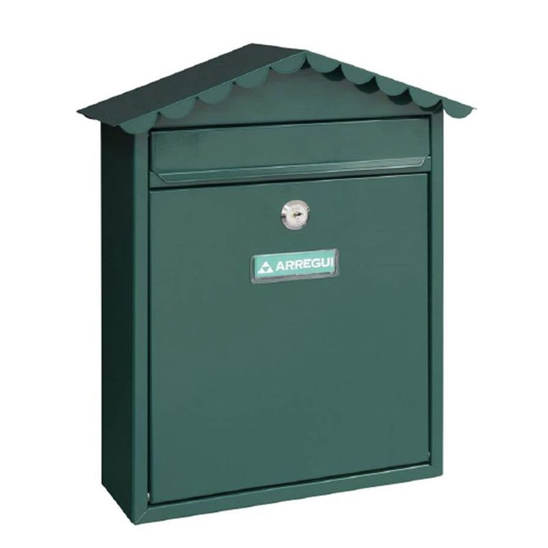 BUZON EXTERIOR VERTICAL VISIT 360X300X110MM VERDE