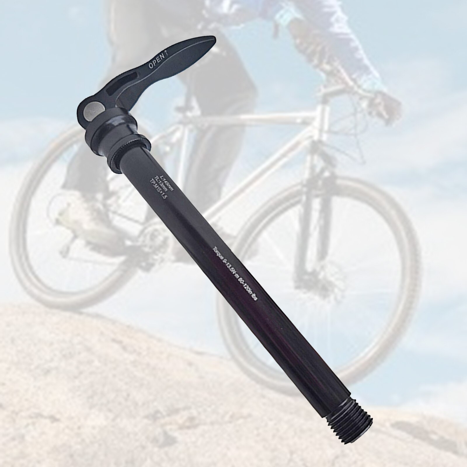 Road Bike Rear Thru Axle Release Hub Conversion Skewer Adapter for Bicycle