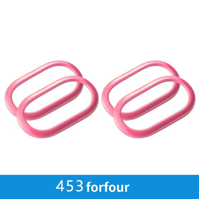 Car inner door bowl Decorative shell cover For Smart Fortwo Forfour 453 car accessories interior styling Modification Sticker: Pink-4PCS