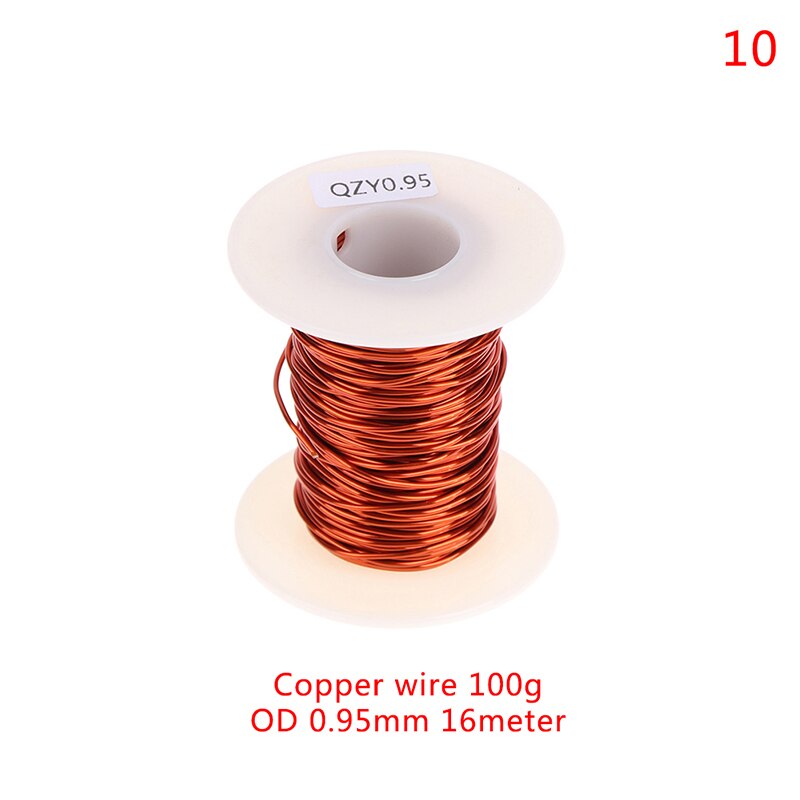 0.13mm to 1.25mm copper wire Magnet Wire Enameled Winding wire Coil Wire 100g: A10
