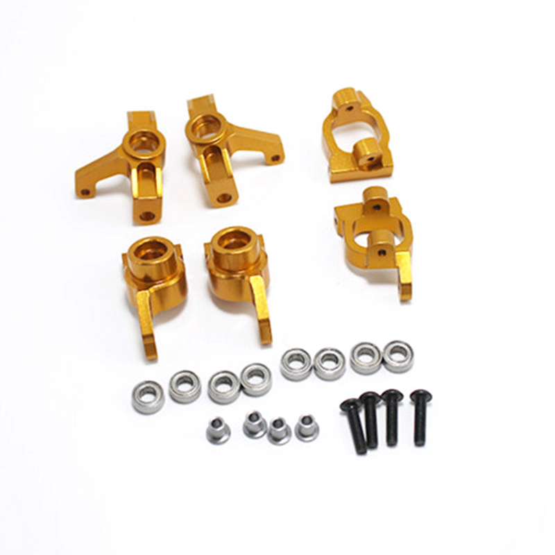 Front wheel seat, rear wheel seat, c-shaped seat, rc car accessory set for wltoys 144001 1:14 remote control vehicle: Yellow