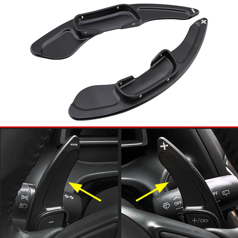 Aluminium Stuurwiel Gear Shift Paddle Uitbreiding Voor Mazda 3 6 MX-5 Accessoires Zwart