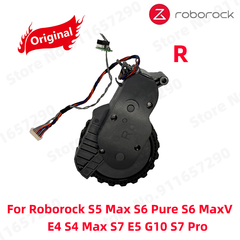 Original Roborock S5 Max S6 Pure S6 MaxV E4 S4 Max S7 E5 G10 S7 Pro ruedas para caminar izquierda y derecha accesorios para aspiradoras