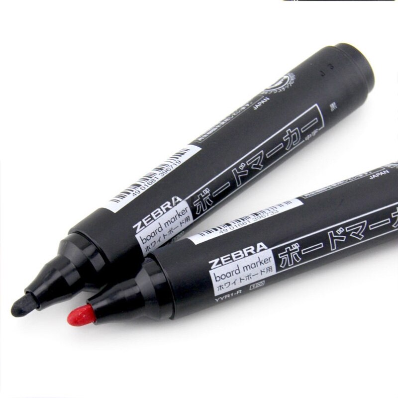 6 Pcs/Lot ZEBRA YYR1 2.5mm Whiteboard Marker erase Can be erased Writing Supplies Office &amp; School Supplies