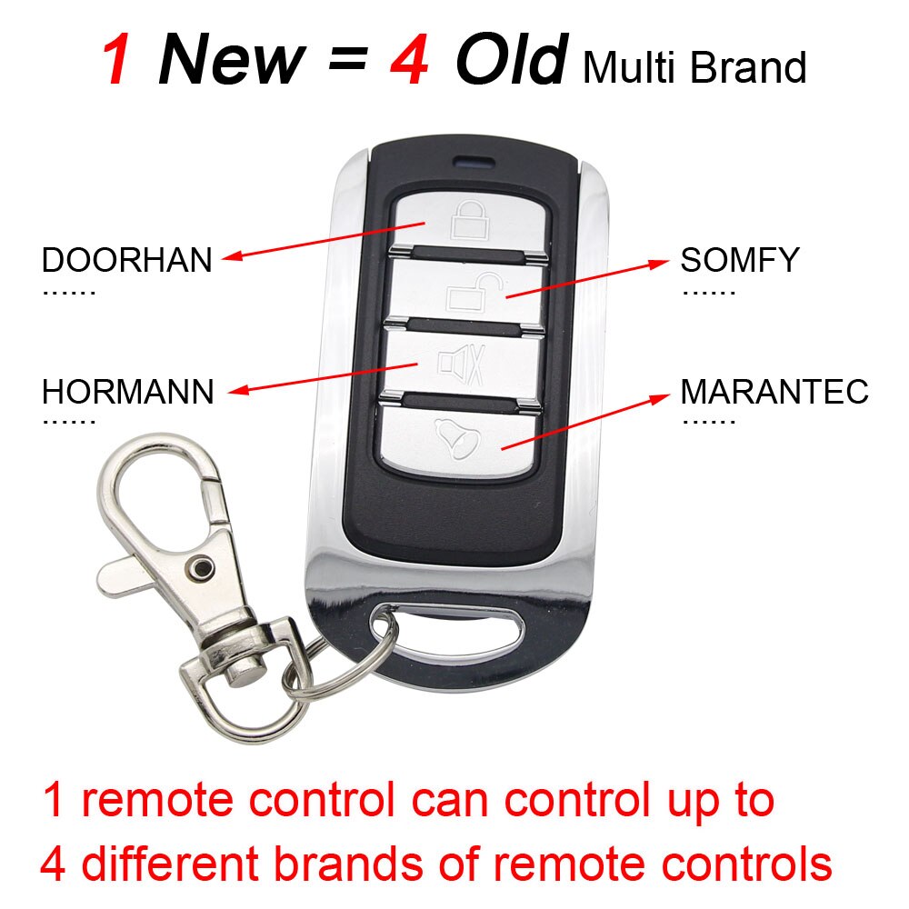 Garage Door Remote Control 433.92mhz gate control rolling code 287-868MHz remote control duplicator clone Garage Command Opener