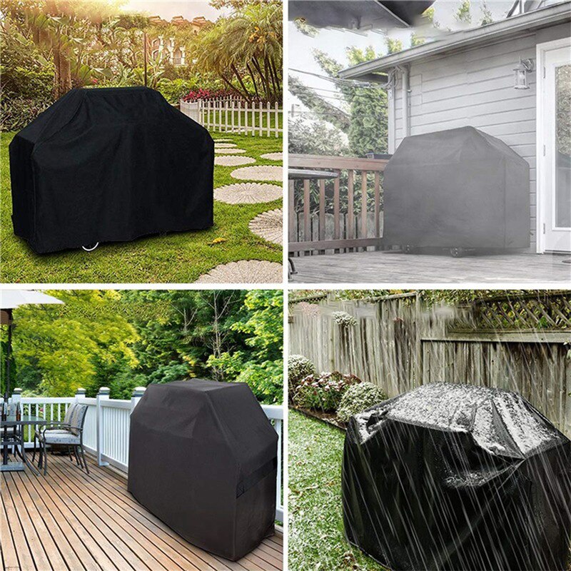 Waterdichte Bbq Grill Barbeque Cover Outdoor Regen Grill Barbacoa Anti Dust Protector Voor Gas Houtskool Elektrische Barbe 210D Cover