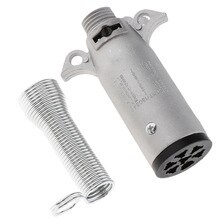 12N 7 PIN METAL PLUG RECEPTACLE -SEMI TRAILER TOWING ELECTRICS