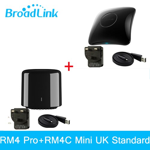 Broadlink fastcon  rm4 pro  rm4c mini ir + rf universal intelligent smart home fjernbetjening controller til google home alexa