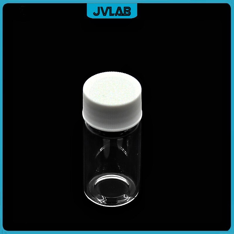 EPA-viales para almacenamiento de muestras, frasco transparente para cromatografía, 20 mL, botella para reactivo, con cubierta de 22mm y Septa 10 / PK