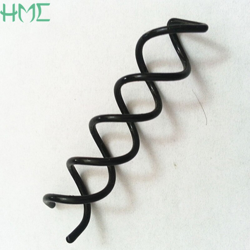 10 pz/lotto Spirale roteare Vite clip di Capelli Forcelle Torsione Trecce applicatori Barrette Nero Forcelle Dei Capelli Pettini Spiedi per Le Donne Cerimonia Nuziale Della Sposa
