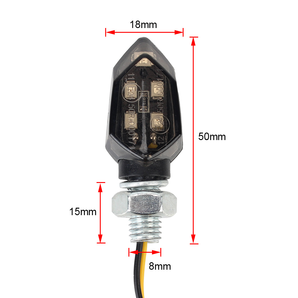 Mini 2 stücke Bernstein Blinker Motorrad LED Motorrad Lampe Universal- Super Helle LED Blinker Licht LED-Anzeigen Licht
