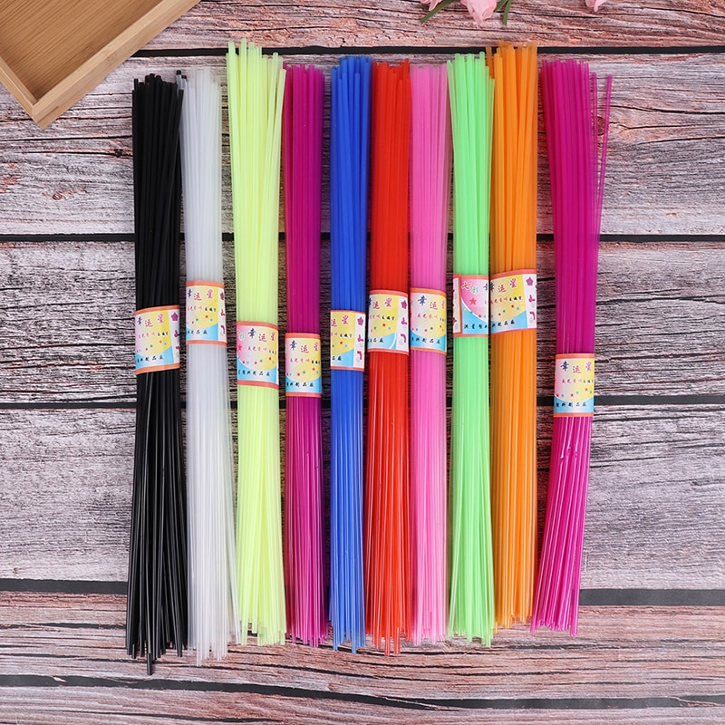 350pcs Children Handmade Folded Star Plastic Straw Lucky Transparent Tube Origami Fancy Glossy Folded Five Horn Birthday