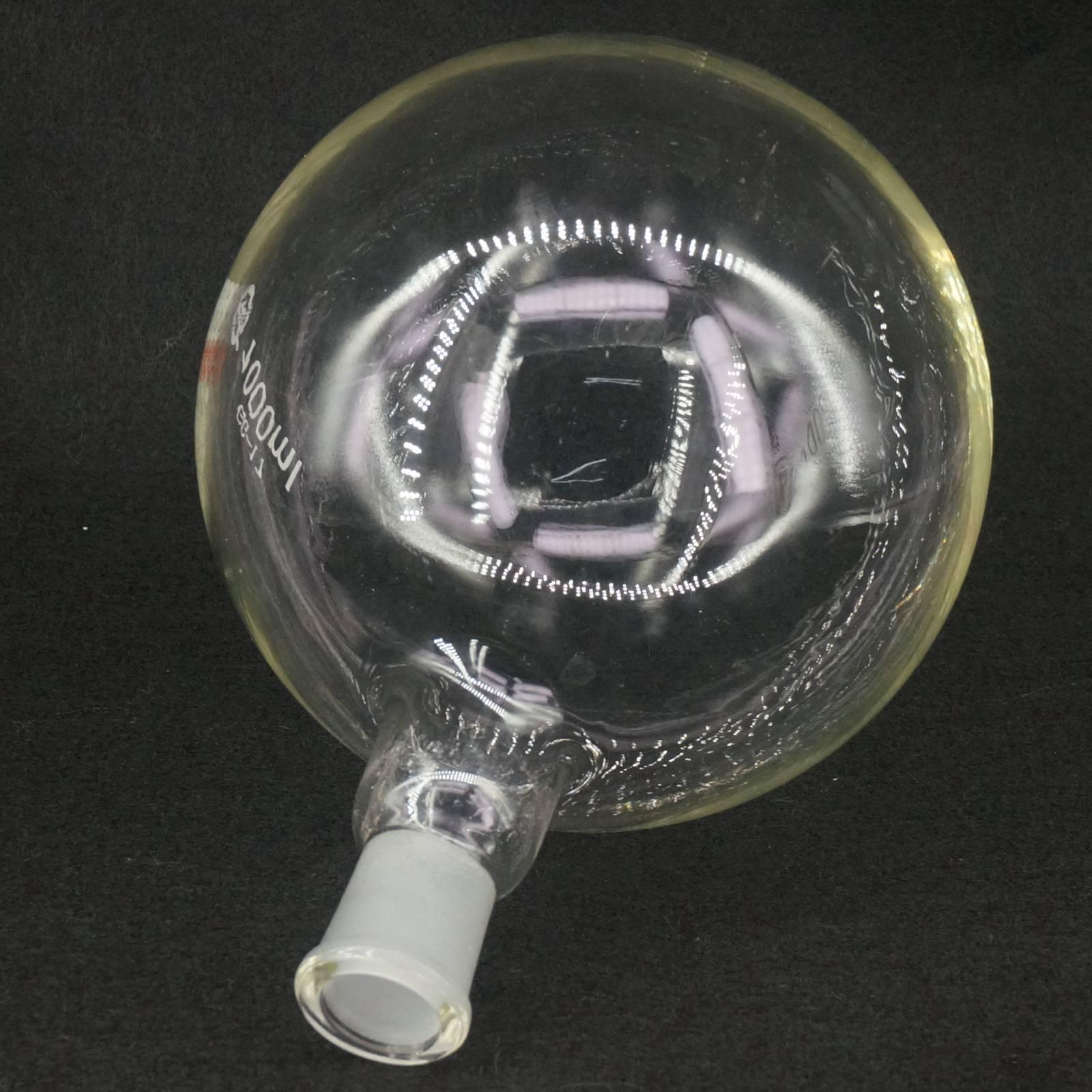 1000Ml 19/26 Joint Borosilicaatglas Fles Ronde Bodem Enkele Korte Hals Lab