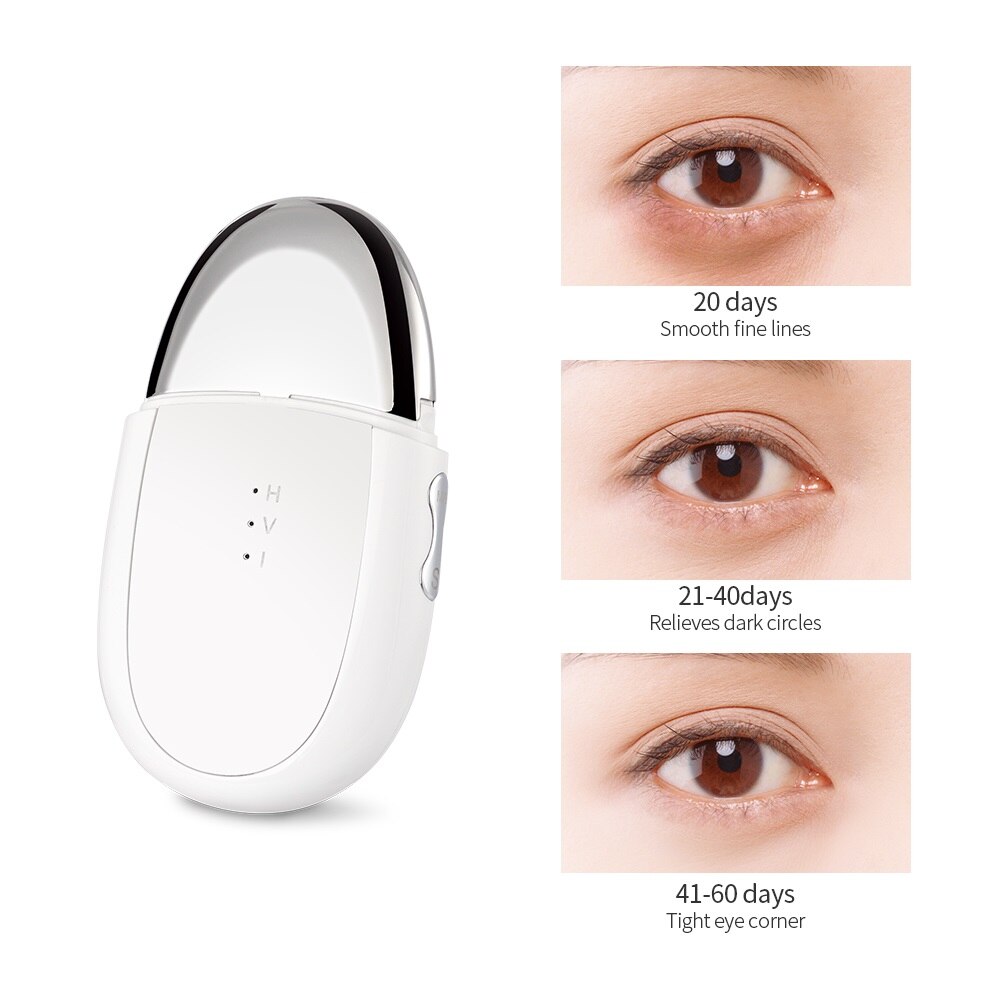 EMS Ion Eye Massager Heat Magnetic Vibrating Eye Care Device Diminishing Eye Bags Dark Circles Relieves Eye Fatigue Skin Tighten