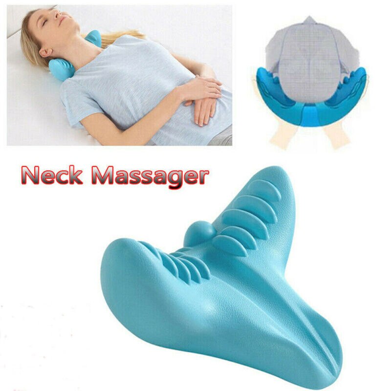 Hals Massager Ontspanning Kussen Draagbare Zwaartekracht Acupressuur Massage Kussen C-Rest Nek Cervicale Schouder Pijn Tool