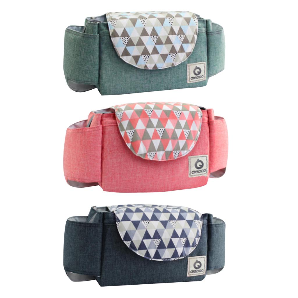 Portable Baby Pram Stroller Pushchair Buggy Organizer Bag with Strap