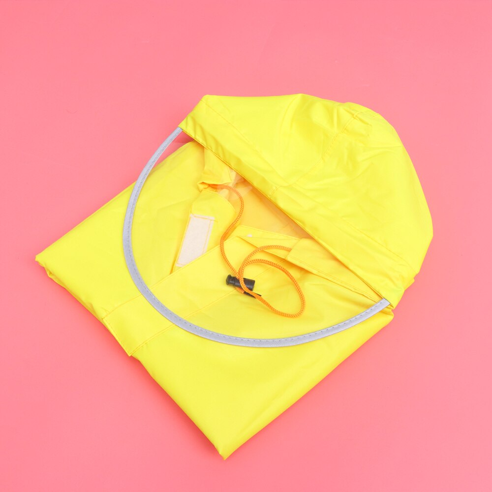 Mens Womens Cycling Bicycle Bike Raincoat Rain Cape Poncho Hooded Windproof Rain Coat Mobility Scooter Cover (Navy Blue): Yellow