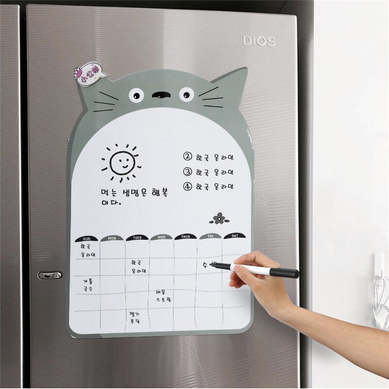A3 Weekly Planner Magnetic Whiteboard Fridge Magnets Drawing Message Remind Pad Memo Boards fridge magnetic stickers
