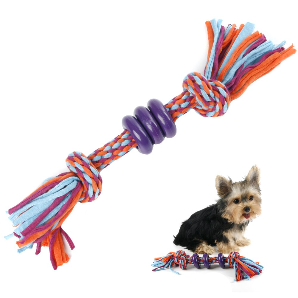 Katoen Rubber Hond Speelgoed Voor Kleine Grote Honden Chew Speelgoed Interactieve Bal Speelgoed Voor Hond Accessoires Tandenborstel Touw Honden Speelgoed levert