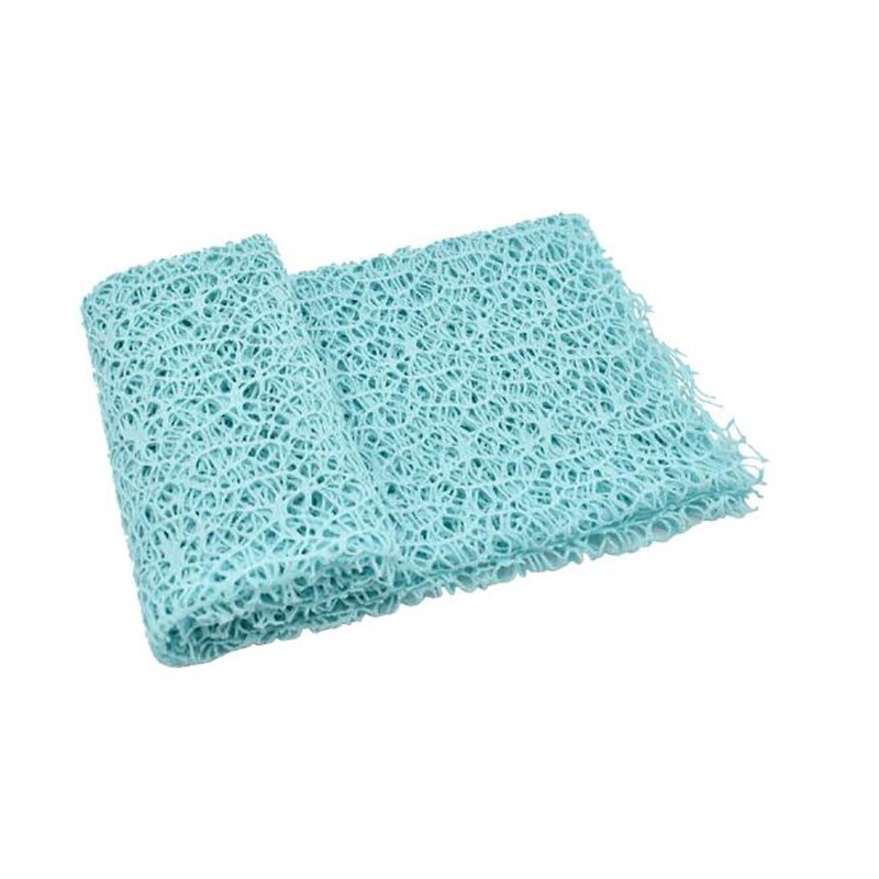 Baby Fotografie Prop Deken Kant Stretch Netto Wrap Doek Grof Mesh Hollow Fotografie Wrap Doek Ademend Fotografie Props: sky blue