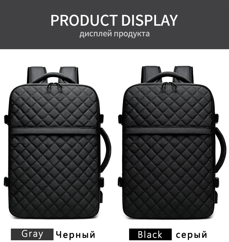 Travel Backpack Men Expandable 12cm Multifunctional Bag Laptop Backpacks Male Mochila Fit 15.6 Inch