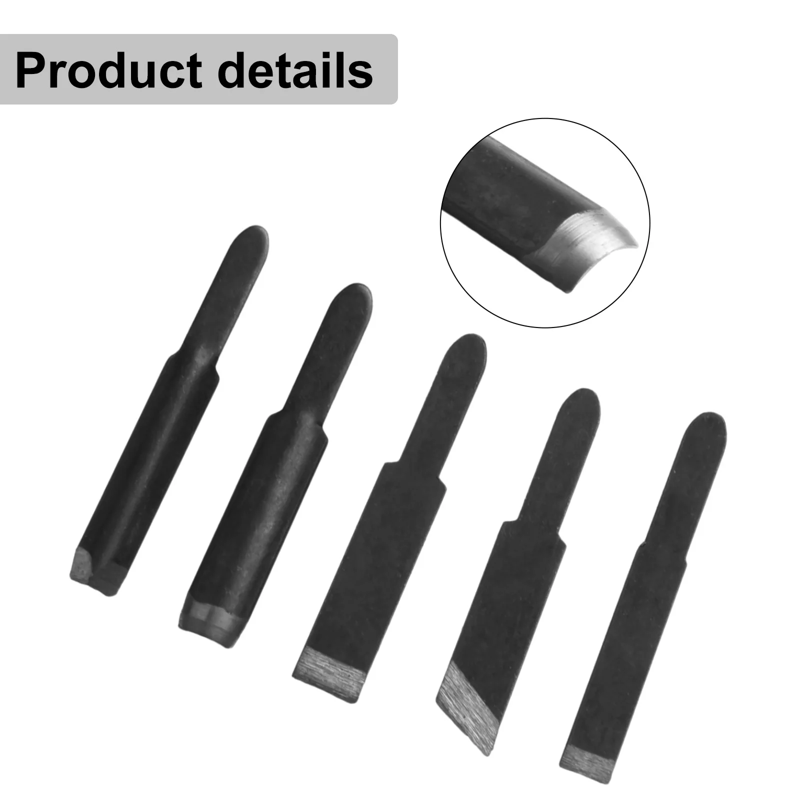 Cuchillas de tallado de madera duraderas y prácticas, repuesto de Metal de 6-8mm para máquina herramienta eléctrica de cincel para carpintería