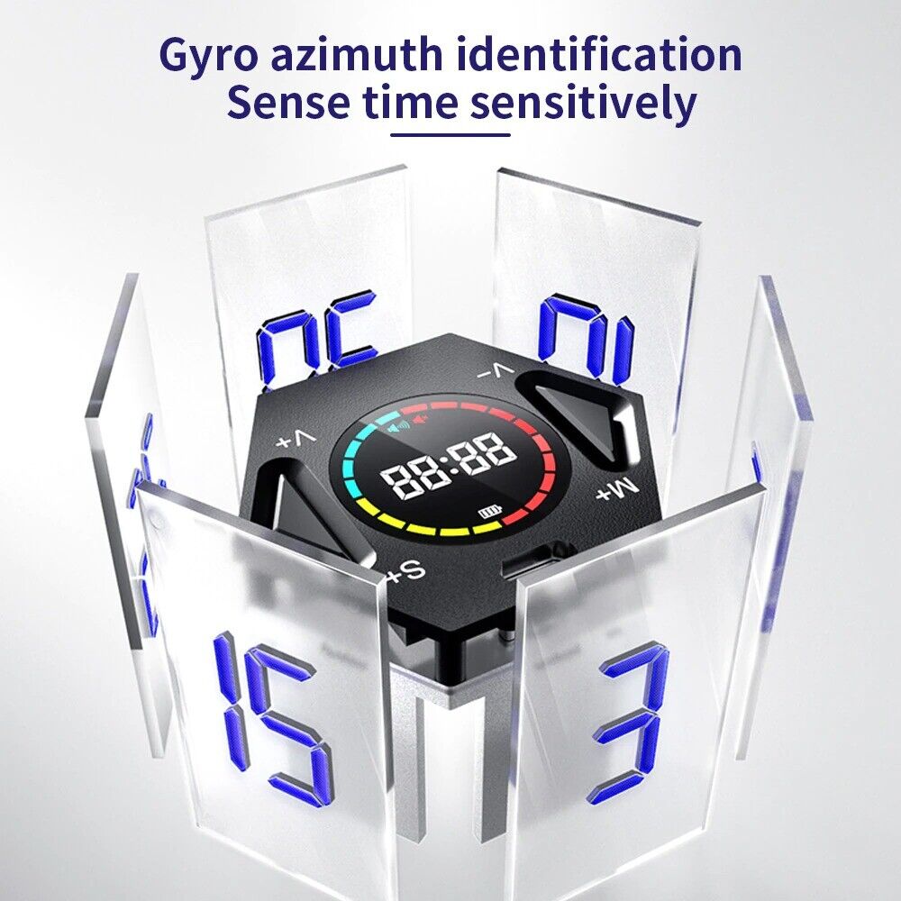 Modern LCD Digital Timer Visual Kitchen Timer for Teachers, Flip Cube Timer for Cooking, Work, Studying, Workout