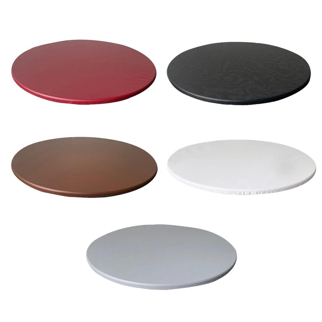 Torka rent vattentätt polyester bordsduk lock 90cm diameter rund bordsduk