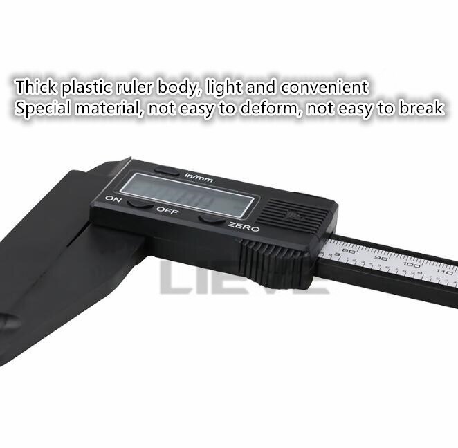 12Inch 300Mm Elektronische Digitale Schuifmaat Grote Lcd Plastic Digitale Schuifmaat Met Lange Kaak Micrometer