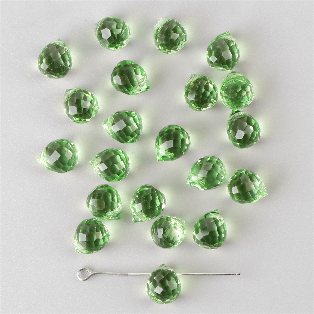 Water Crystal Beads 8x10mm AB Austrian Rhinestone Faceted Loose Spacer Glass Bead For Jewelry Making Handmade Supplies: green / other