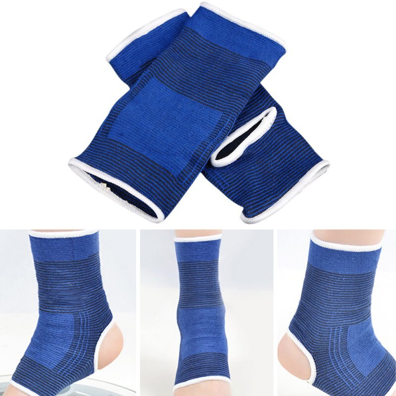 1 Paar Zachte Bescherming Enkel Ondersteuning Gym Running Bescherming Voet Bandage Elastische Enkelbrace Guard Sport Fitness Ondersteuning