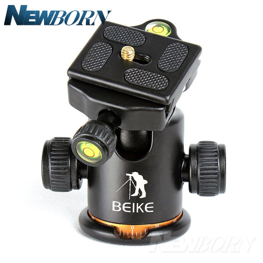 BEIKE aluminium BK-03 caméra trépied rotule avec plaque de dégagement rapide Pro caméra trépied charge Max à 8kg