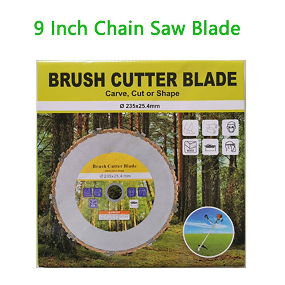 7/9 pouces meuleuse scies à chaîne disque bois chaîne plaque outil multi-fonctionnel sculpture sur bois disque Angle outil de meulage