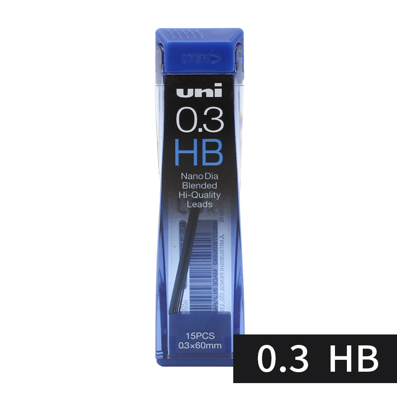 Uni 202ND Bleistift Minen Ziehen Spezielle Mechanische Bleistift Blei Schule Schreibwaren Bürobedarf 0,3mm 0,5mm 0,7mm 0,9mm 1Stck: 0.3 HB 1Stck