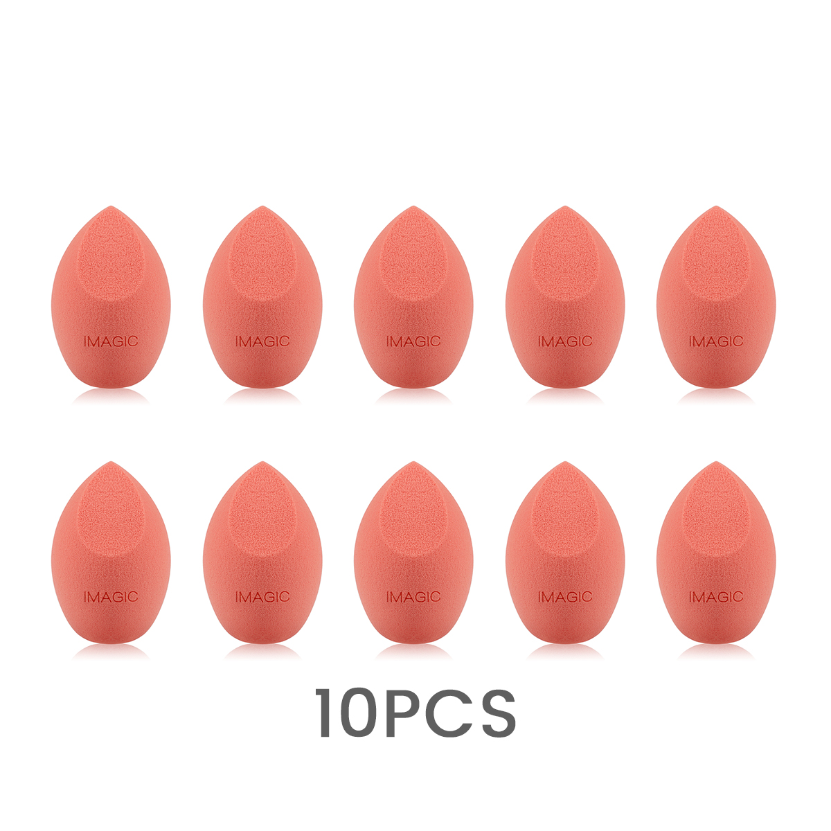 Esponja de maquillaje IMAGIC, 10 Uds., esponja húmeda y seca, esponja de maquillaje suave , paquetes de combinación más grandes de: Negro