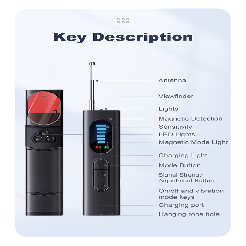 Gps tracker detector multifunctional hotel infrared anti-positioning anti-eavesdropping tracking scan camera detector
