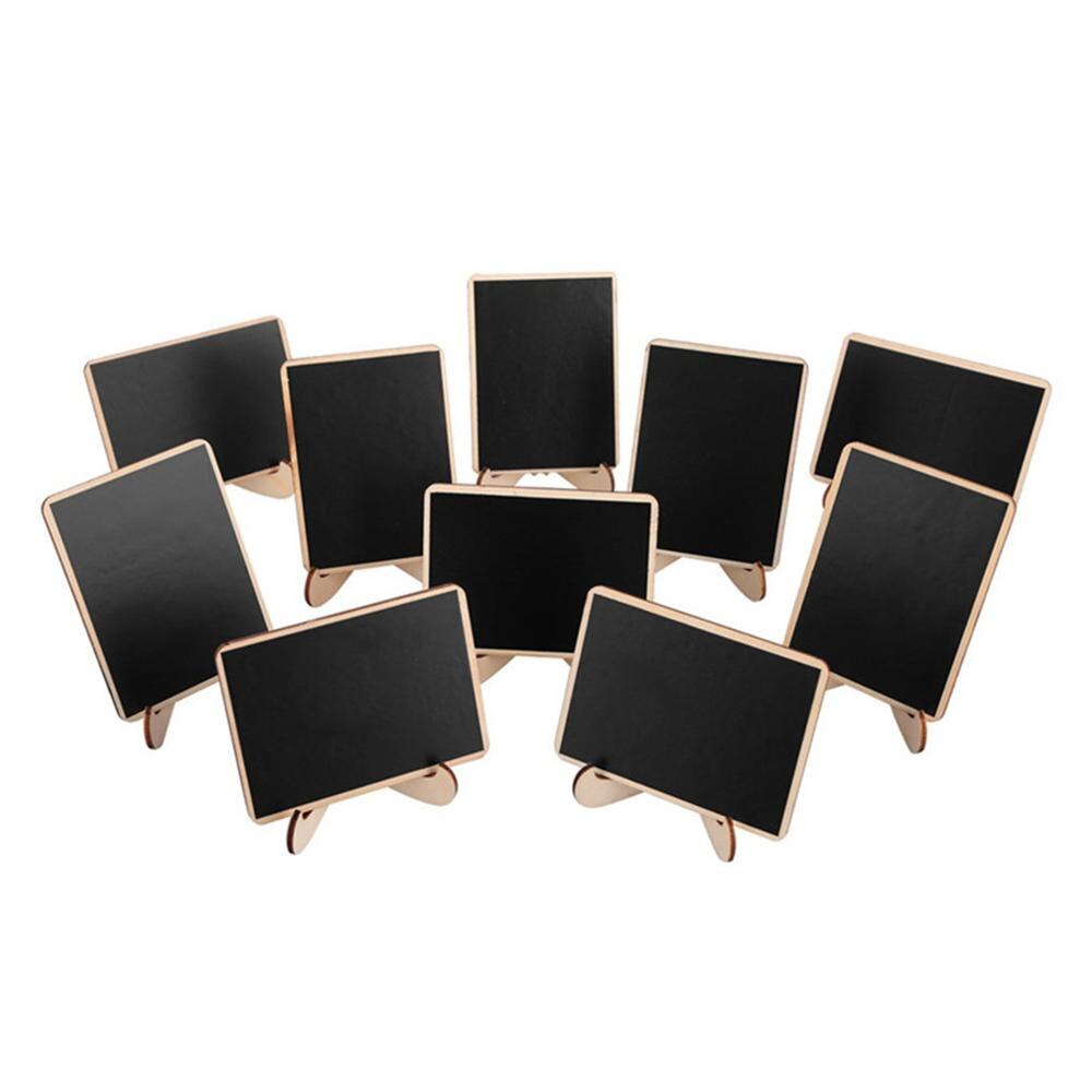 20 Pack Wooden White Framed Chalkboard Labels with Easel Stand Mini Chalkboard Blackboard for Food Cards for Wedding Office