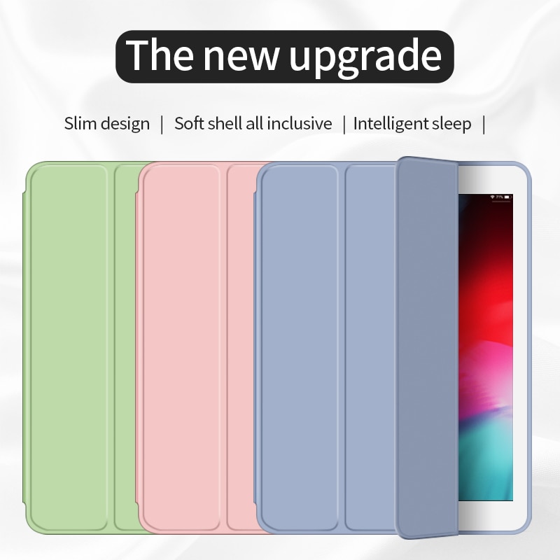 For iPad Air 2 Air 1 Case 9.7 Funda Silicone Soft Back 10.5 Pu Leather Smart Case for iPad mini 1 2 3 4 5 generation Case