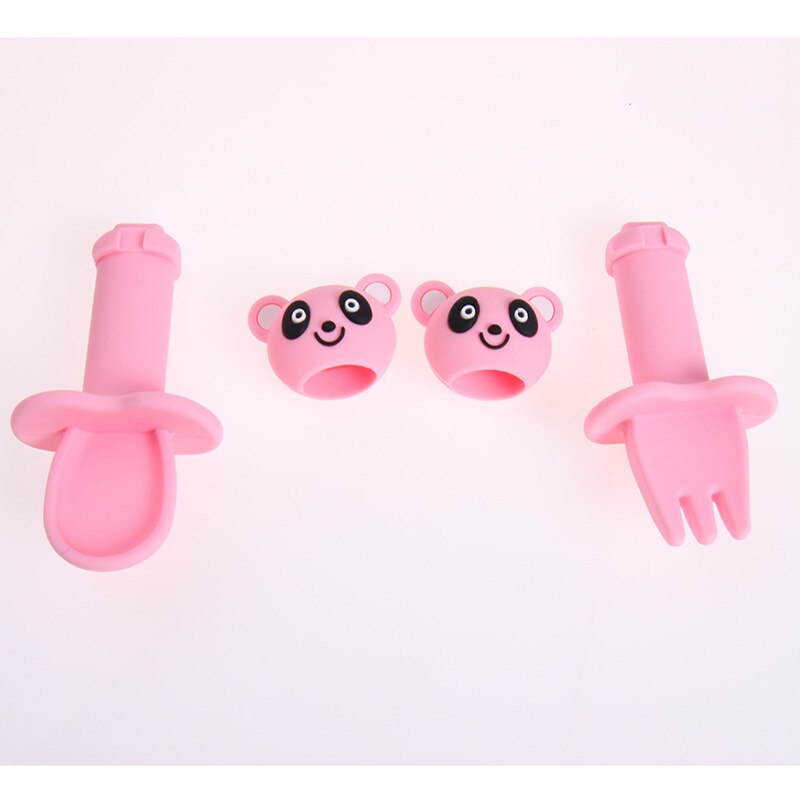 Prato de Silicone Alimentos Complementares de Formação do bebê Bacia de Alimentação Integrada infantil Ventosa Bandeja Talheres Anti-queda