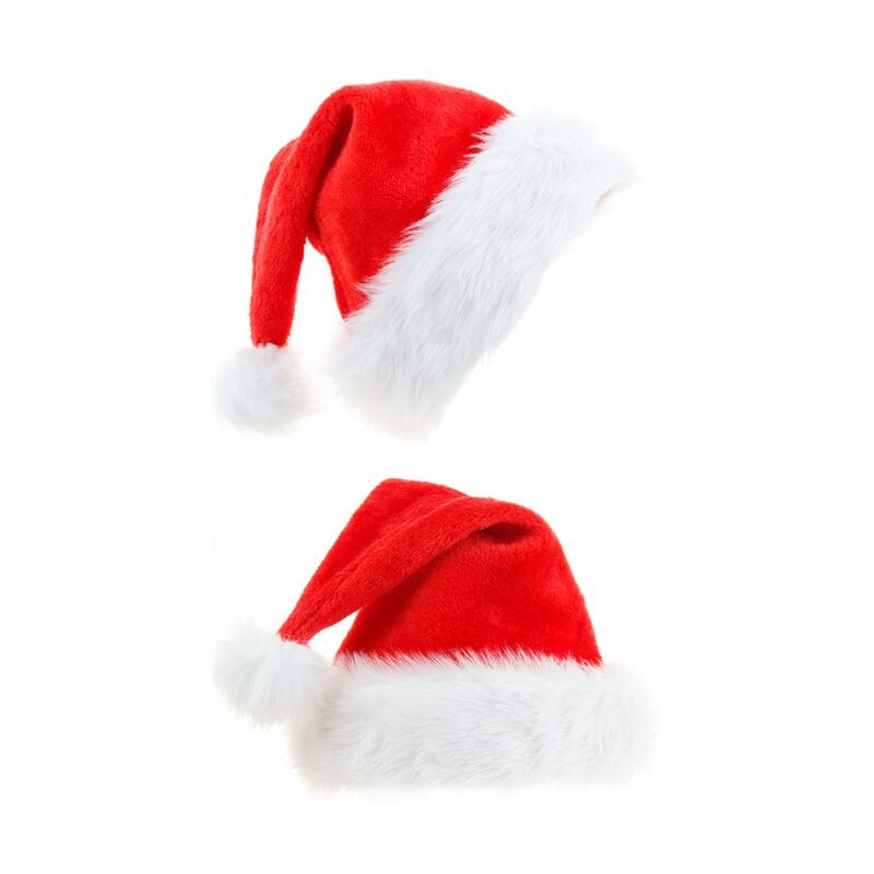 Kerst Kinderen Volwassen Hoed Pluche Xmas Jaar Party Kid Cap Warm Winter Lollipop Snoep Hoed Kerstman hoed