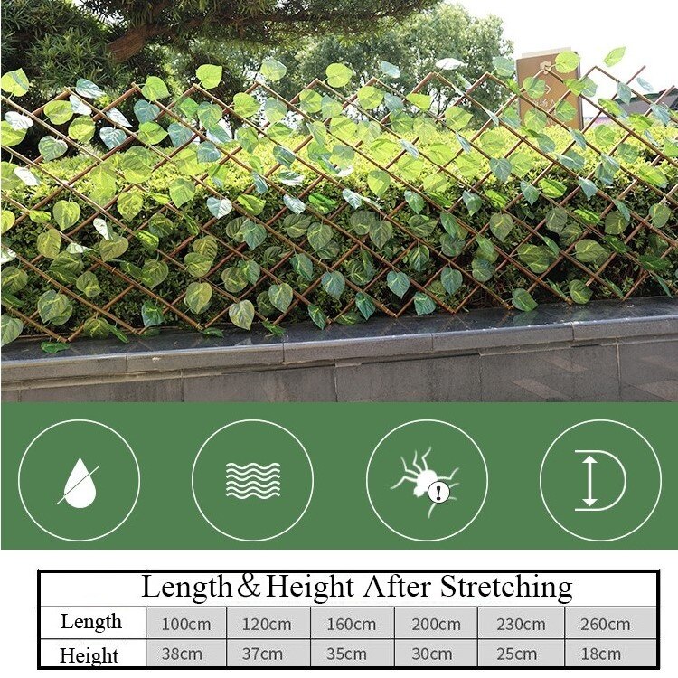 40 cm Artificial Plant Fence Eco-Friendly Indoor Garden Greenery Wall UV Protected Privacy Screen Outdoor Garden Fence Backyard