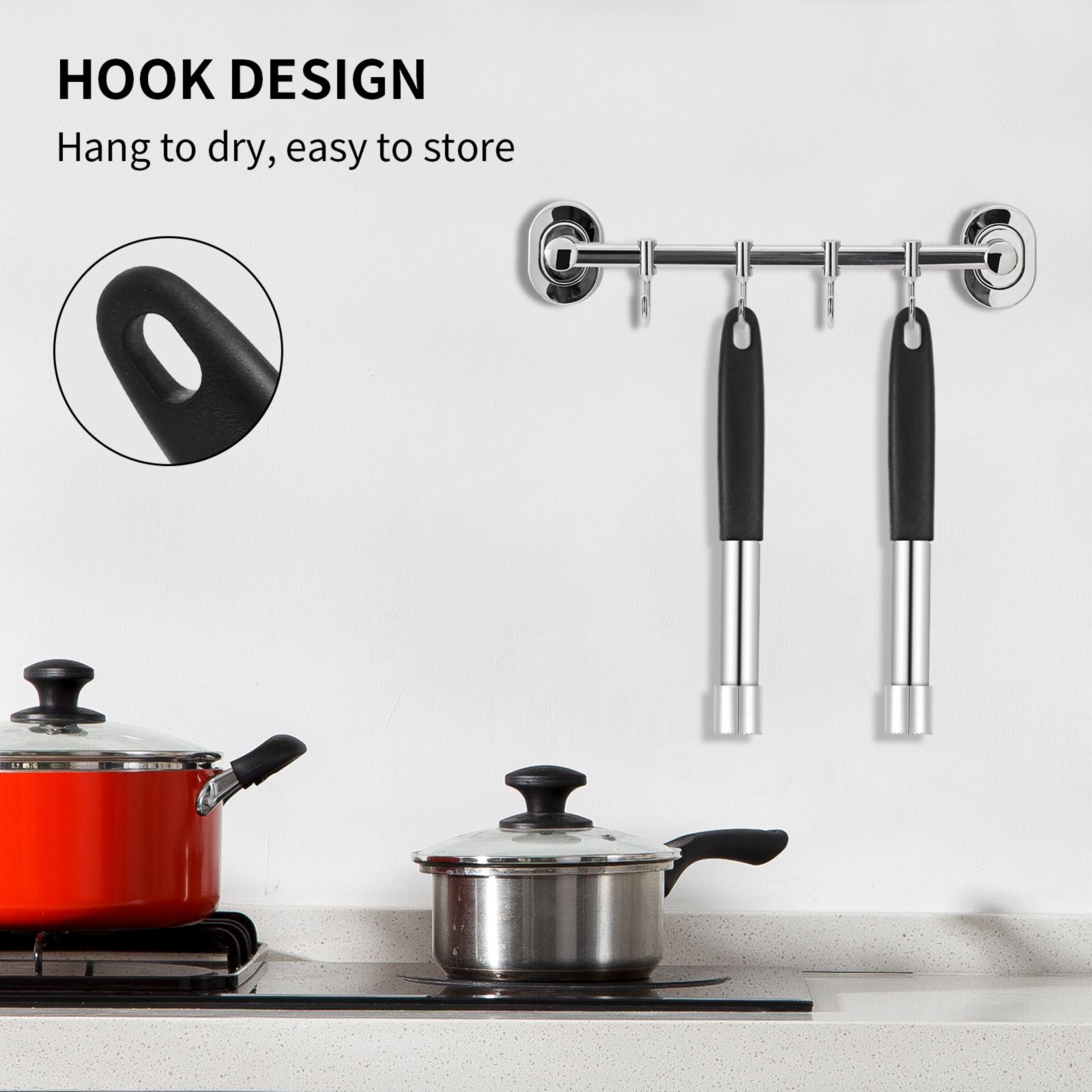 180Mm (7 '') apple Corer Pitter Peer Bell Twist Fruit Stoner Pit Keuken Core Seed Verwijder Tool Pitter Keuken Gadget Tool