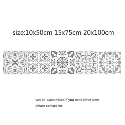 Moroccan Style Wall Tile Stickers Self-adhesive Wallpaper Vinyl for Kitchen, Bathroom Kitchen or Backsplash PVC Wall Decals: 3 / 10x50cm