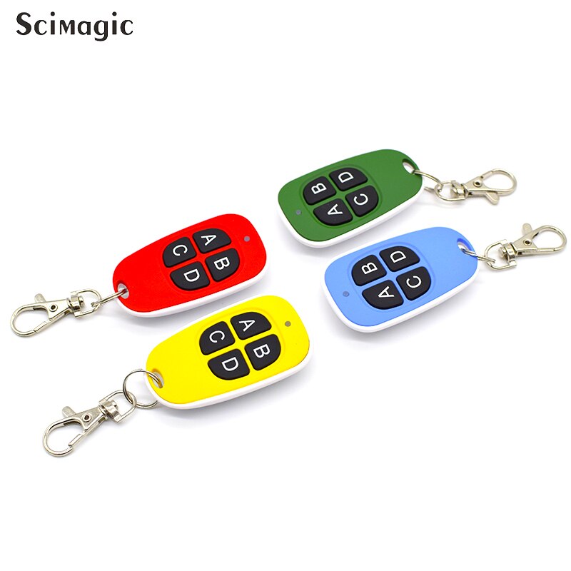 Télécommande 4 canaux | 4 couleurs chaudes, télécommande 433Mhz, Code de copie à distance, portail de clonage électrique, porte de Garage, porte-clés Auto