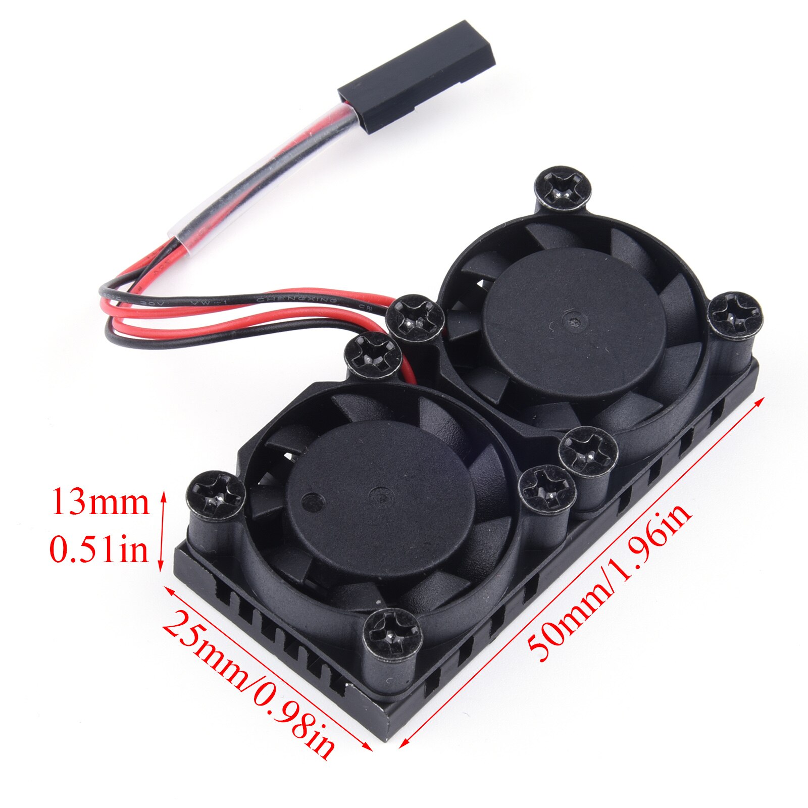 Raspberry Pi 4 Model B Cooling Dual Fan Kit With Heat Sink Double Cooling Fans Cooler Optional For Raspberry Pi 4B/3B+