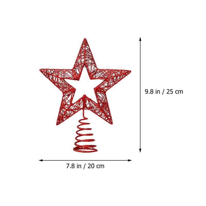 Kerst Art Ambachten Kerstboom Topper Iron Star Decoratie Voor Hotel Thuis