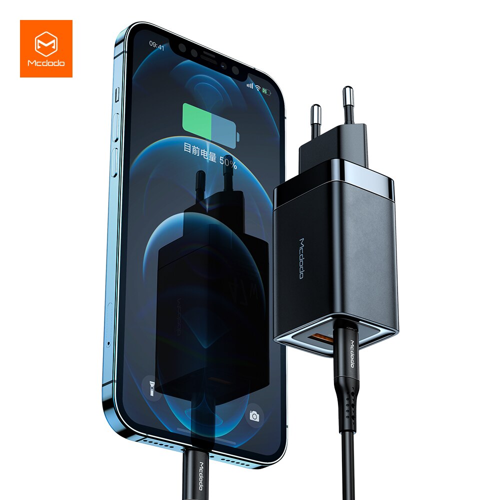 Mcdodo 47W Fast Charger Type C Pd Quick Charge 3.0 QC4.0 Eu Plug 2 Poorten Usb Voor Iphone Draagbare mobiele Telefoon Oplader