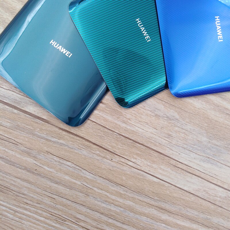 Huawei Mate 20 Pro Cover posteriore in vetro custodia porta posteriore custodia batteria parti di riparazione di ricambio per Mate20 Pro con obiettivo fotocamera + Logo