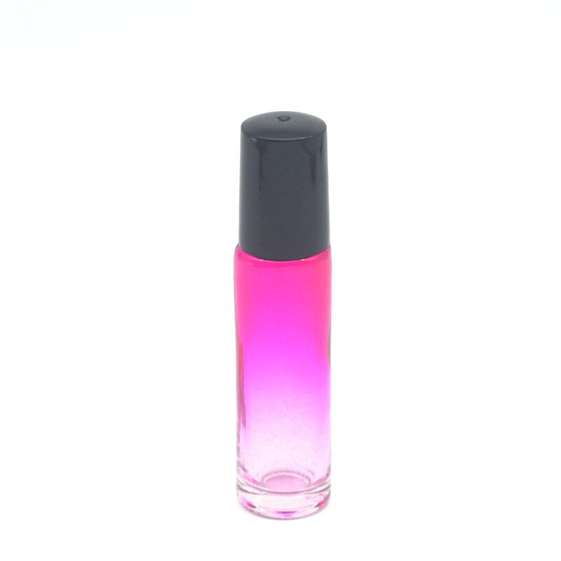 3 pièces dégradé coloré 10cc épais verre rouleau bouteille vide parfum huile essentielle Test bouteille 10ml Roll-On flacon: C9