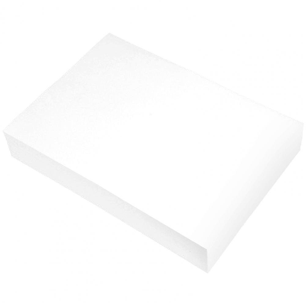 Papier à copier, 100 pièces/ensemble, festif, toucher, sans odeur, bricolage, usage double face, papier artistique pour le bureau: White